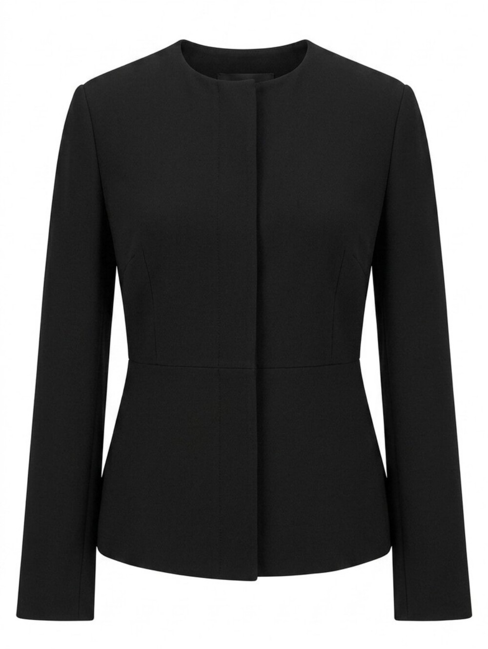 Max Mara Black Blazer Cardigan Style Italian Made Multi-Button